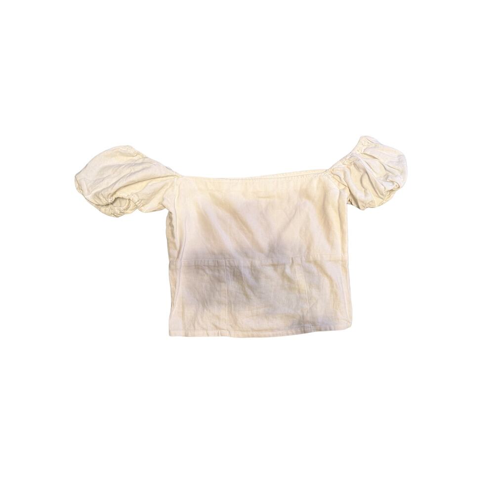with jean white off shoulder top